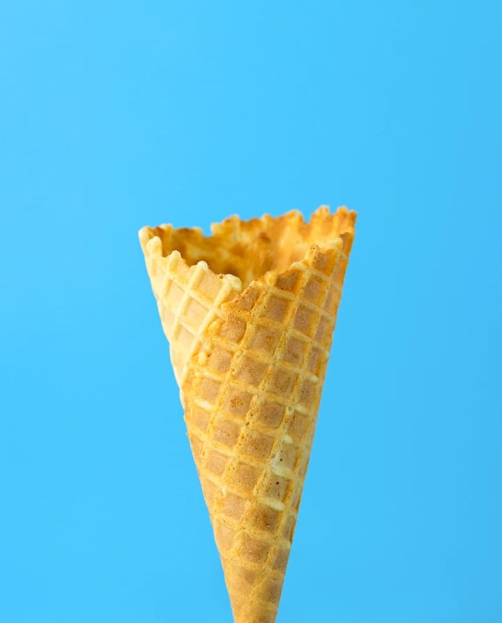 an ice cream cone